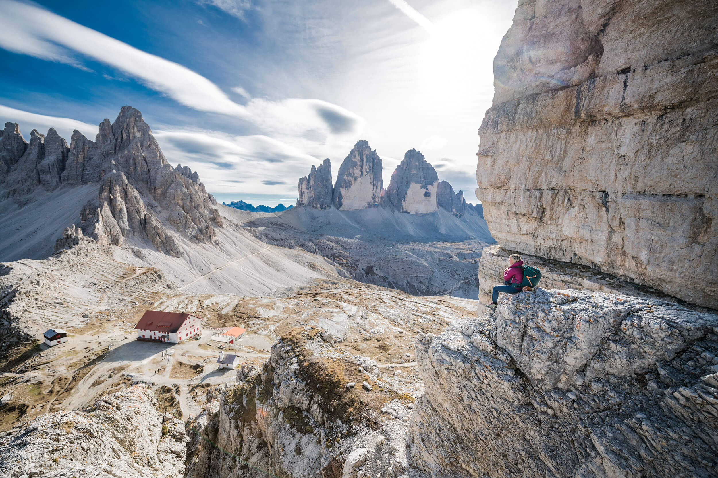 Blick auf die Drei Zinnen